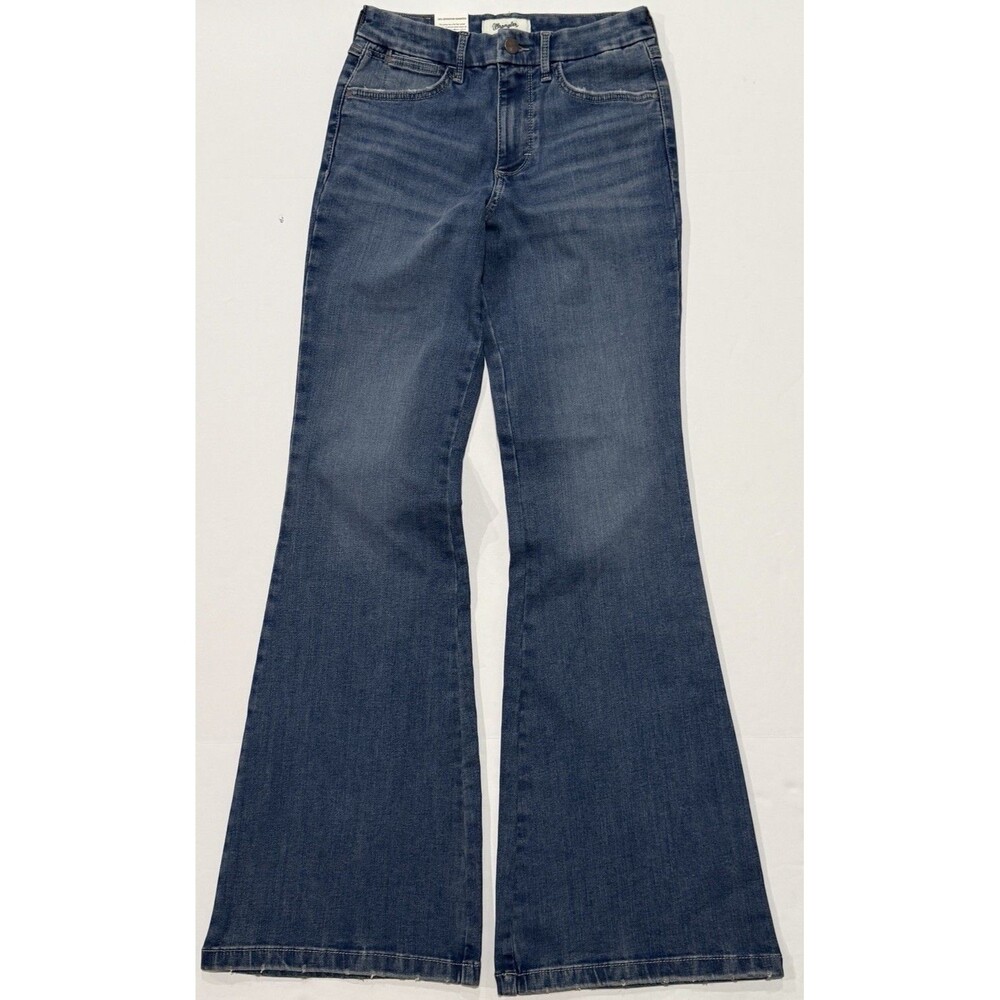 Wrangler Women's 27X32 Bespoke Lily High Rise Flare Jeans Denim Stretch New